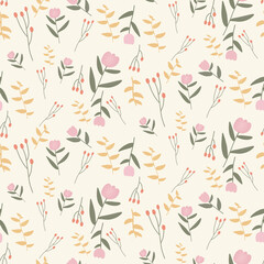 seamless pattern with flowers