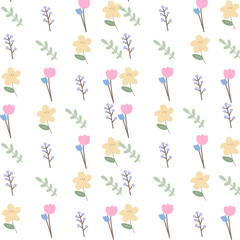 seamless pattern with flowers