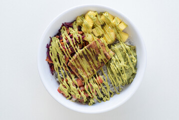 Salmon pesto bowl 