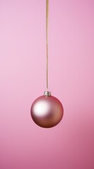 pink christmas tree bauble