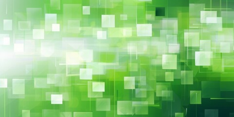 Fototapeta premium Abstract Background with a Plethora of Green Squares