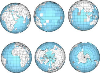 Earth shape globe design illustration vector sketch with detailed