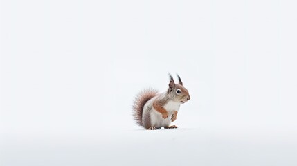 A minimalist photograph of an animal