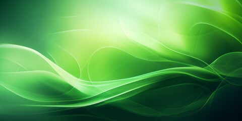 Obraz premium Eco-Friendly Green Energy: Glowing Leaves on a Green Background for a Nature-Inspired Website Promoting Sustainability