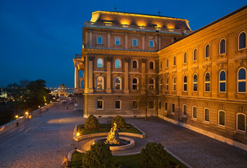 Buda castle (royal palace). National gallery of Hungary in Budapest. Hungary