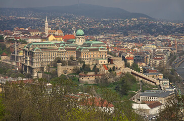 Fototapeta na wymiar Buda Castle (royal palace) in Budapest. Hungary