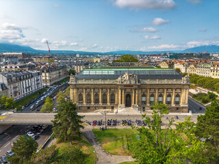 Exterior view of the The Mus&eacute;e d'Art et d'Histoire - Museum of Art and History in Geneva. It is a huge museum of over 1 million exposition pieces