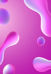 background with bubbles, Pink background