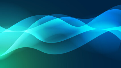 Abstract blue wave background