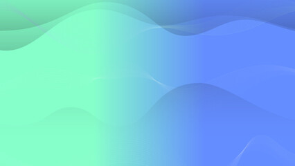Abstract blue background with waves, Blue banner