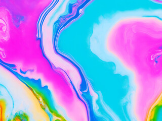 Abstract bright acrylic painted background. Oil paint art texture. Color vivid pattern of creative ink painting.