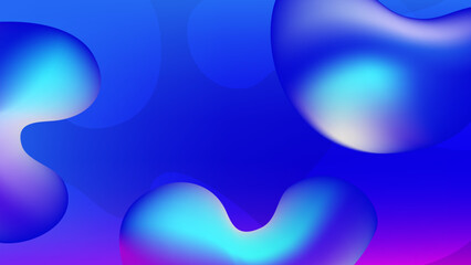 Abstract blue background with bubbles