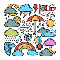 Weather Doodle Illustration