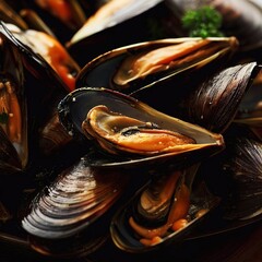 Baked mussels