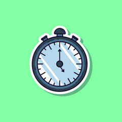 Football cartoon vector illustration sticker. Vector eps 10