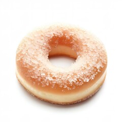 sugar ring donut isolated on white background