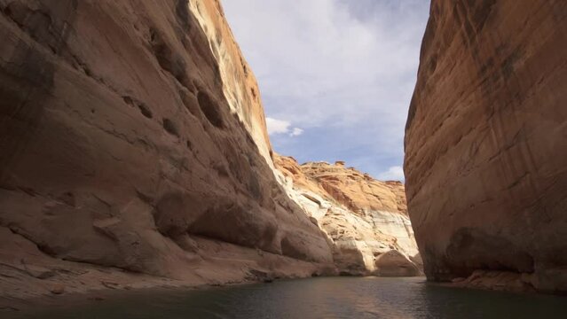 Lake Powell Antelope Canyon Scenic Boat Tour Through Waterways the Narrow, Colorful, and Sculpted Geology of Rocks in Page Arizona