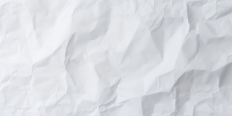 White crumpled paper background