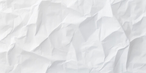 Obraz premium White crumpled paper background