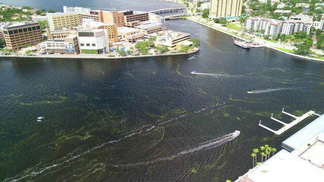 Ybor Channel in Tampa Bay near the Convention Center Middle of the Day