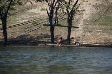 person in the boat
