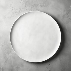 white plate on the table