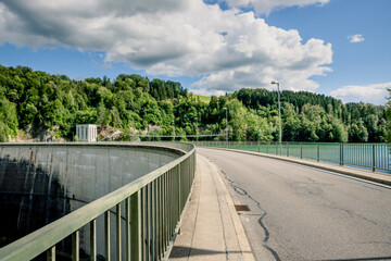 Obraz premium Le Barrage de Rossens en Suisse