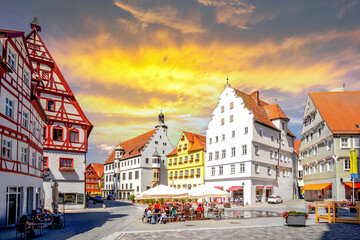 Altstadt von Nördlingen, Bayern, Deutschland 