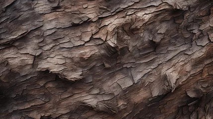 Photo sur Plexiglas Texture du bois de chauffage Raw and rugged texture of tree bark dark color