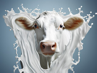 Lactose Silhouette: The Cow's Dance in a Milky Wave