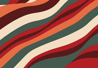 Abstract psychedelic groovy background. Vector.