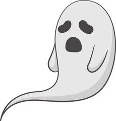 Spooky Ghost flying.