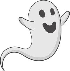 Spooky Ghost flying.