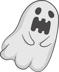 Spooky Ghost flying.