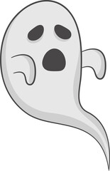 Spooky Ghost flying.