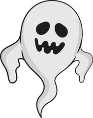 Spooky Ghost flying.