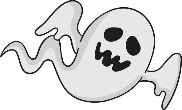 Spooky Ghost flying.