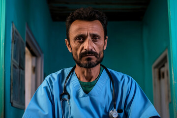 Community Care: A Portrait of Healthcare Workers in Third-World Countries, Exemplifying Dedication to the Well-being of Families Through Medical Care.

