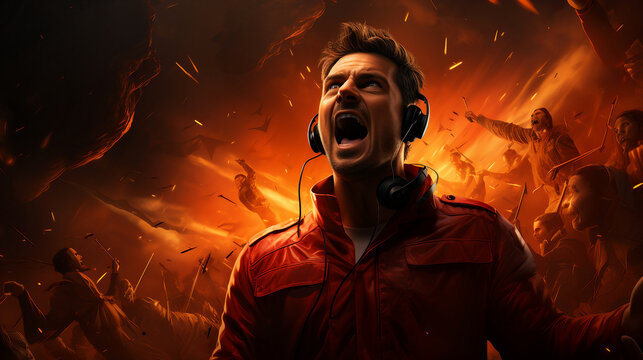 the moment of victory in a thrilling contest