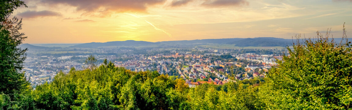 Blick &uuml;ber Neumarkt in der Oberpfalz, Deutschland 