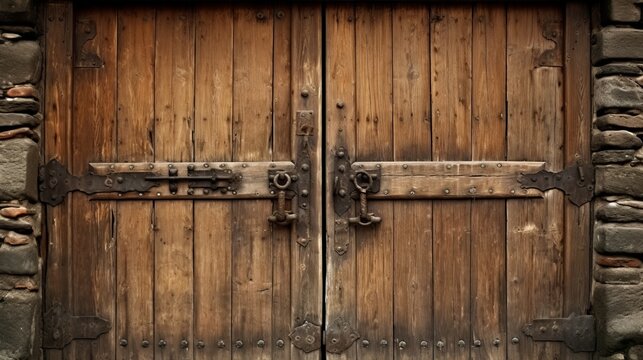 old wood door, rustical style