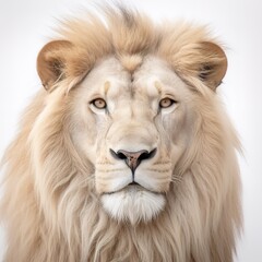 A photograph of a lion