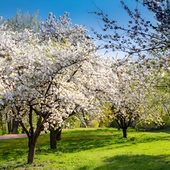 Fototapeta premium cherry tree in bloom