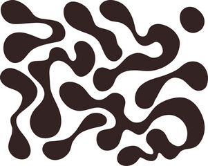 Brutalist abstract geometric Y2K poster and grids. Brutal contemporary figure star oval spiral flower and other primitive elements. Swiss design aesthetic. Bauhaus memphis design.