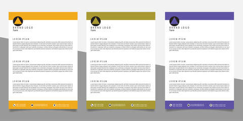 Flyer template, Flyer  design, A4 lettar