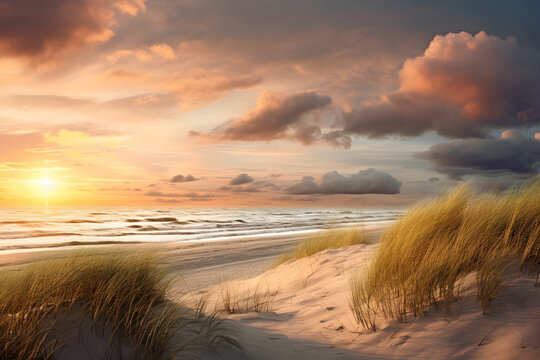sunset on the beach © Patrick