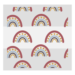 Fototapeta premium Rainbow Pattern, seamless pattern, Cute Rainbow Svg, Pattern Svg, Baby Rainbow Svg, Pastel Rainbow Svg, seamless Vector, pattern background, Vector, seamless pattern eps