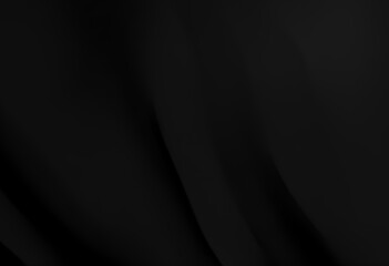 Fototapeta premium black Minimal Smooth bend and soft gradient curve design black color background with very soft black color background elegant simplicity. The lines are sparse. Generative AI, illustration