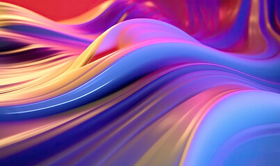 Abstract liquid wave wallpaper. Creative holographic banner
