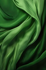 Obraz premium green silk background - generative ai